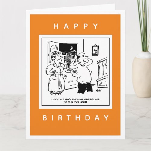 Husband Doesnt Want Questioning Cartoon Card