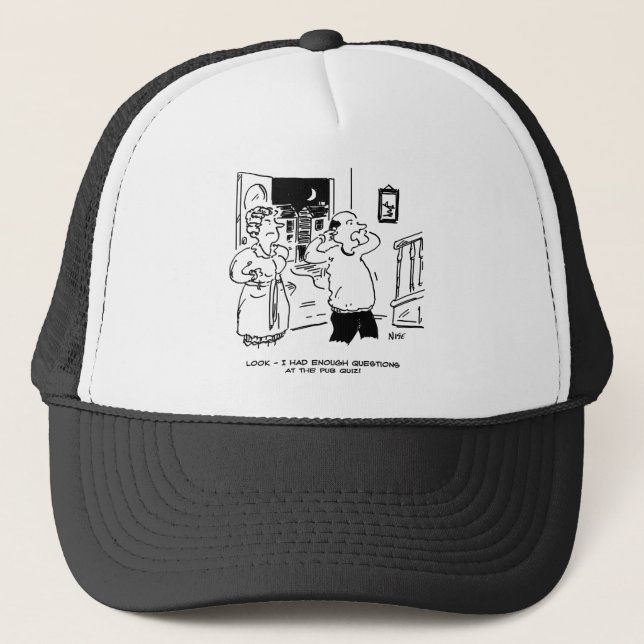 Husband Doesn't Want Questioning Trucker Hat (Front)
