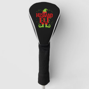 Husband Elf Matching Family Christmas Golf Head Cover