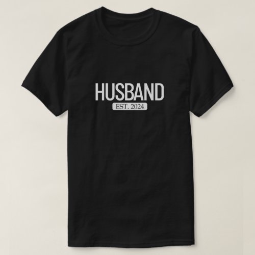 Husband Est 2024 Matching Couple Married 2024 T_Shirt