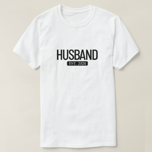 Husband Est 2024 Matching Couple Married 2024matc T_Shirt