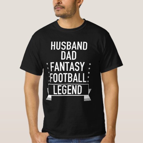 Husband Fantasy Football Legend Champion League T_Shirt