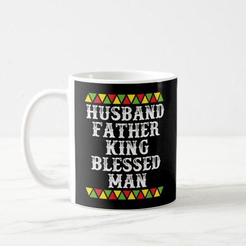 Husband Father King Blessed African American Dad P Coffee Mug