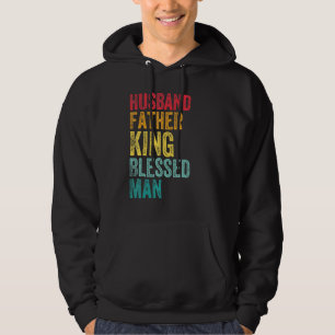 Husband Father King Blessed Man Fathers Day Mens H Hoodie