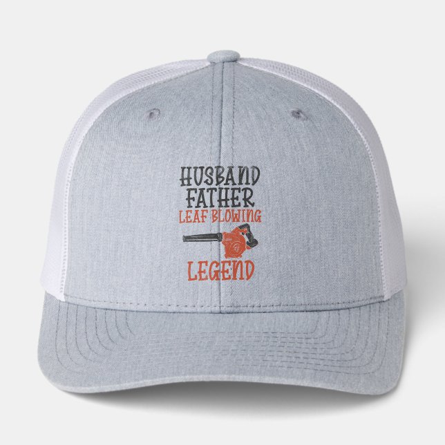 Husband Father Leaf Blower Legend Yard Worker Dad (Front)