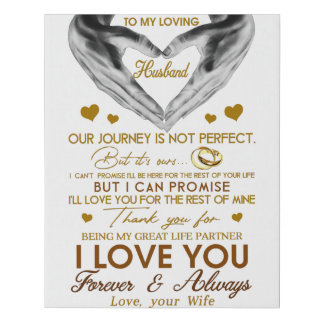 Husband Faux Canvas Print