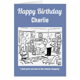 Husband Finds His Wife Still Window-Shopping Cards