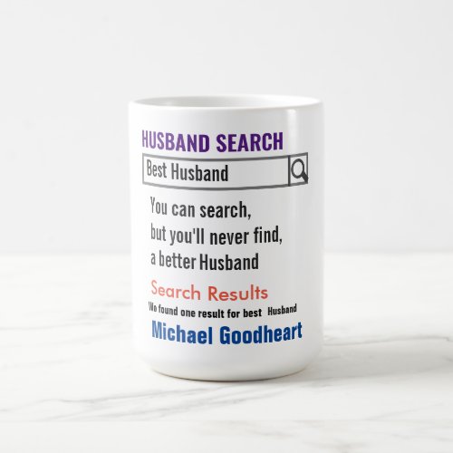 Husband Funny Search Gift Mug