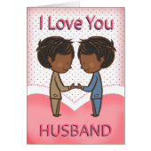 Husband, Gay, Cute Loving African American Couple (Front)