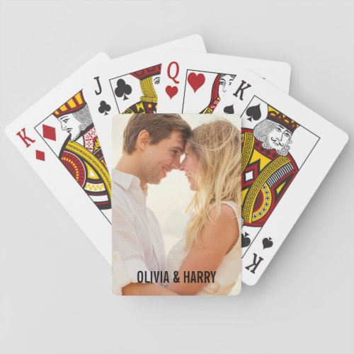 Husband Gift Custom Photo Poker Cards