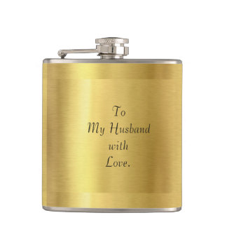 Husband Gold Flask