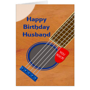 Husband Guitar Player Birthday Cards
