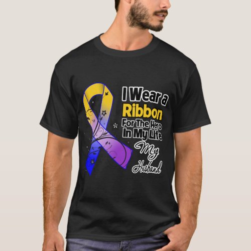 Husband Hero in My Life Bladder Cancer T_Shirt