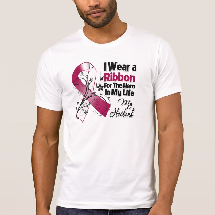 Husband Hero in My Life Head Neck Cancer Tees