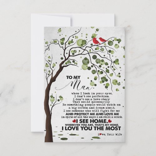 Husband I Love Husband So Much RSVP Card