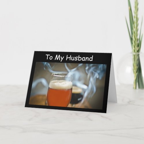 HUSBAND I ONLY WANT TO CELEBRATE WITH YOU CARD