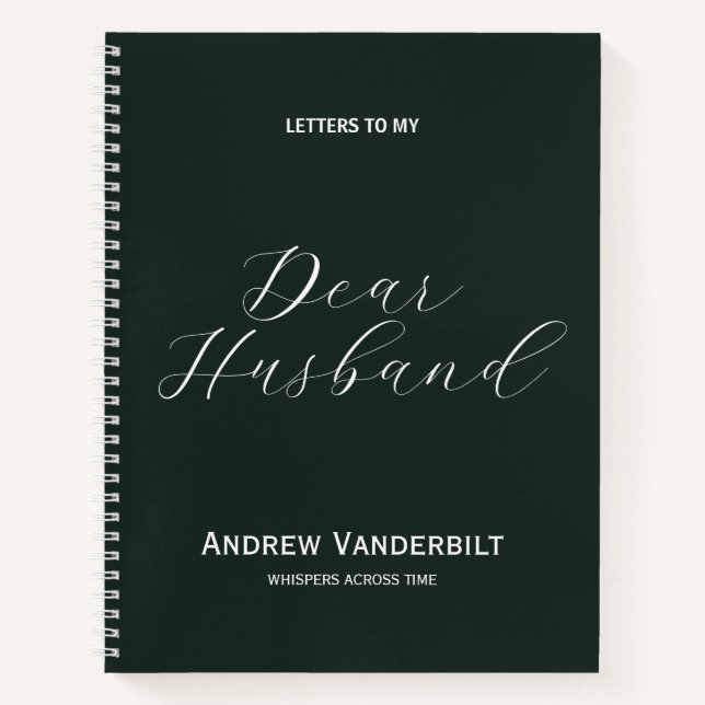 Husband in Heaven Memorial Journal (Front)