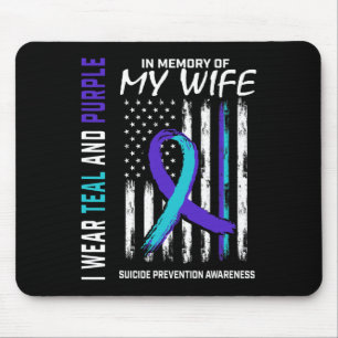 Husband In Memory Of Wife Suicide Awareness Preven Mouse Pad