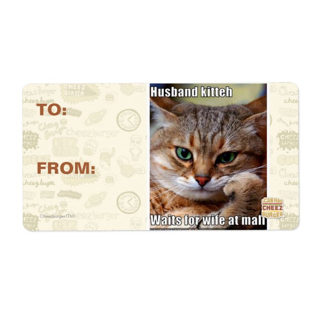 Husband Kitteh Label (Front)