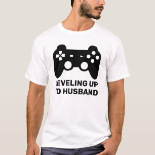 Husband Level   Funny Wedding Gamer T-Shirt