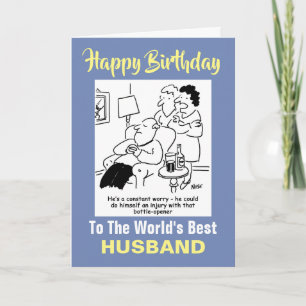 Husband Likes Beer The Word's Best Husband Card