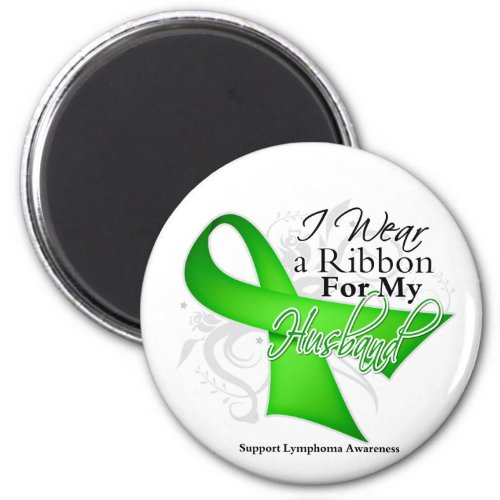 Husband Lime Green Ribbon _ Lymphoma Magnet