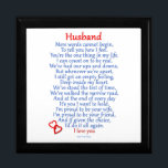 Husband Love Keepsake Box<br><div class="desc">Show your Husband how much you care with this sentimental poem on many gifts. This poem is also included in the new adult coloring book: Color-A-Gift,  by Niki Alling.</div>
