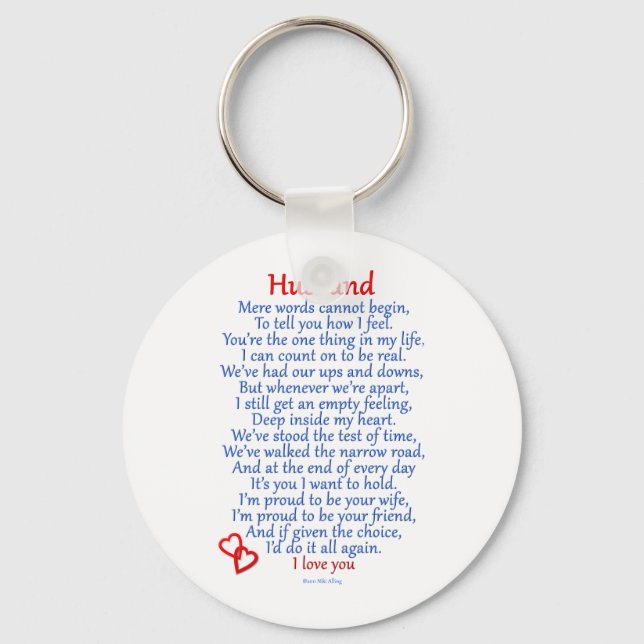 Husband Love Keychain (Front)