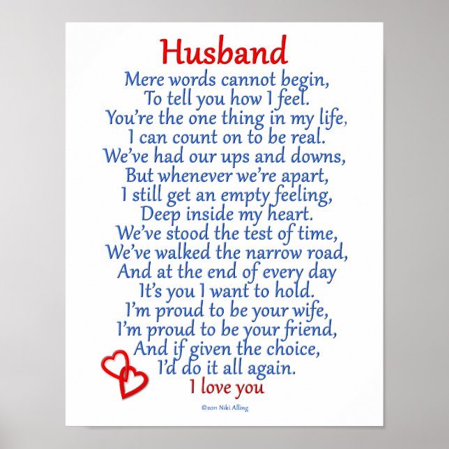 Husband Love Poster (Front)