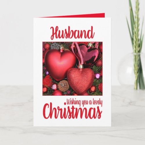 Husband Lovely Christmas card