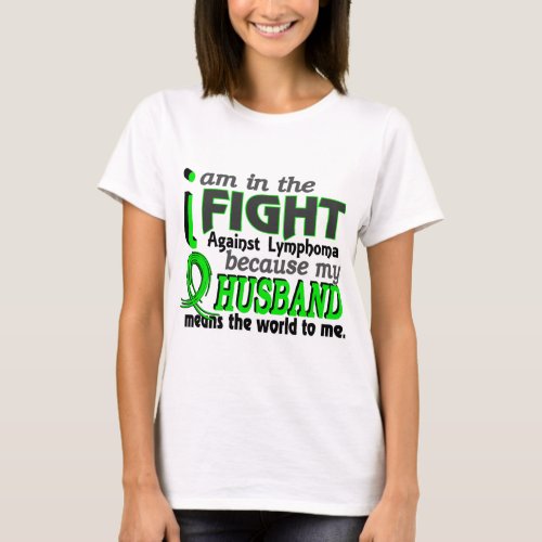Husband Means The World To Me Lymphoma T_Shirt
