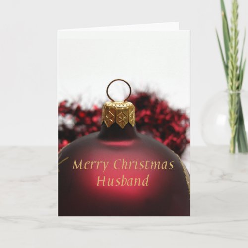 Husband Merry Christmas Holiday Card