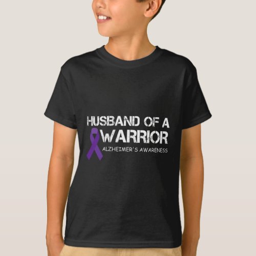 Husband Of A Warrior Alzheimerheimers Awareness  T_Shirt