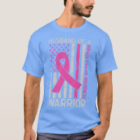 Husband Of A Warrior American Flag Breast Cancer A