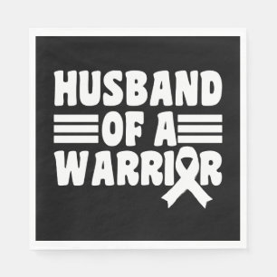Husband Of A Warrior Breast Cancer Awareness Napkins