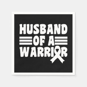 Husband Of A Warrior Breast Cancer Awareness Napkins