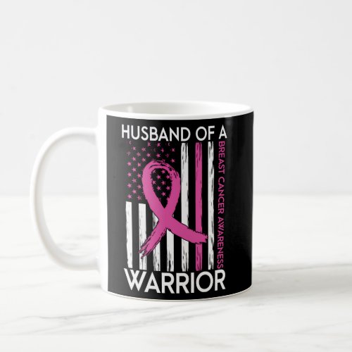 Husband Of A Warrior Breast Cancer Awareness Suppo Coffee Mug