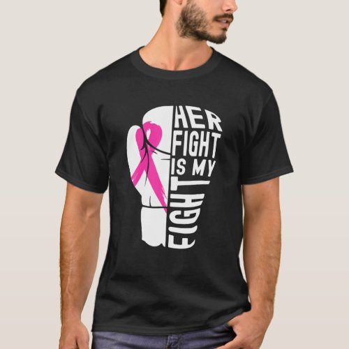 Husband Of A Warrior Breast Cancer Awareness Suppo T_Shirt