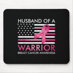 Husband Of A Warrior Breast Cancer Awareness Suprt Mouse Pad