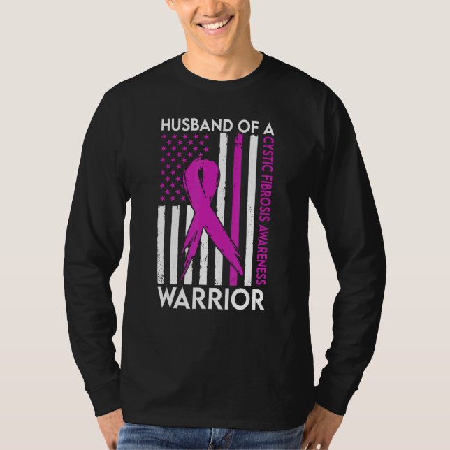 Husband Of A Warrior Cystic Fibrosis Awareness Sup T-Shirt (Front)