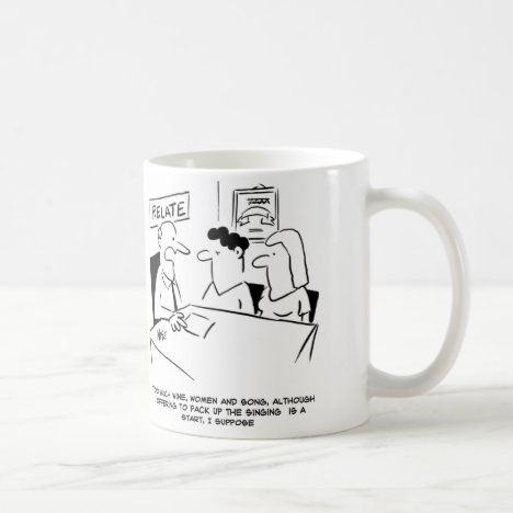 Husband offers to give up singing coffee mug