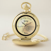 Husband Pearl Wedding Anniversary Pocket Watch