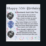 Husband Poem - 50th Birthday Notepad<br><div class="desc">A great gift for a husband on his 50th birthday.</div>