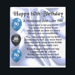 Husband Poem - 60th Birthday Notepad<br><div class="desc">A great gift for  a husband on his 60th birthday</div>