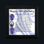 Husband Poem - 70th Birthday Gift Box<br><div class="desc">A great gift for a husband on his 70th birthday</div>