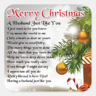 Christmas Poems Stickers | Zazzle