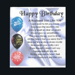 Husband Poem - Happy Birthday Notepad<br><div class="desc">A great gift for a husband on his birthday</div>