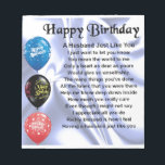 Husband Poem - Happy Birthday Notepad<br><div class="desc">A great gift for a husband on his birthday</div>