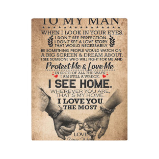 Husband Protect Me And Love Me Metal Print