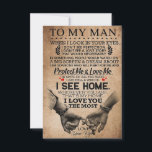 Husband Protect Me And Love Me RSVP Card<br><div class="desc">Husband Protect Me And Love Me</div>